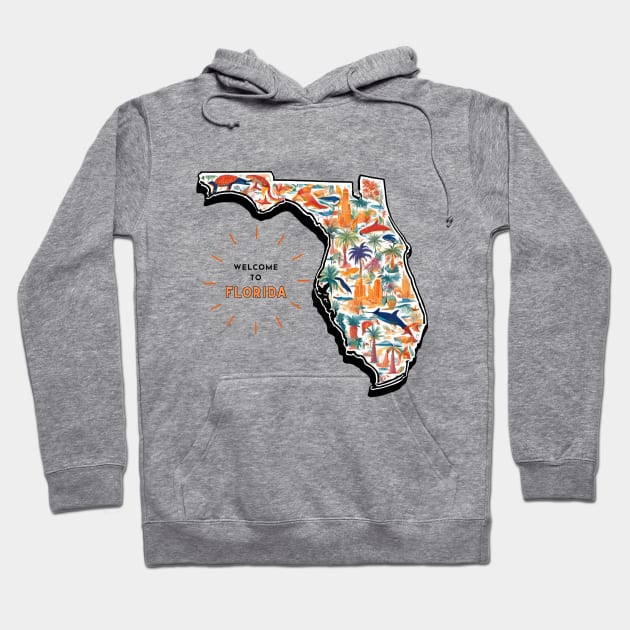 Welcome to Florida Hoodie by Destination Attire